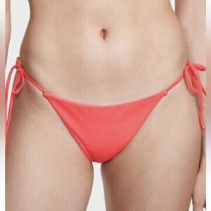 New With tags, Victoria’s Secret cheeky coral string, bikini bottoms-extra large